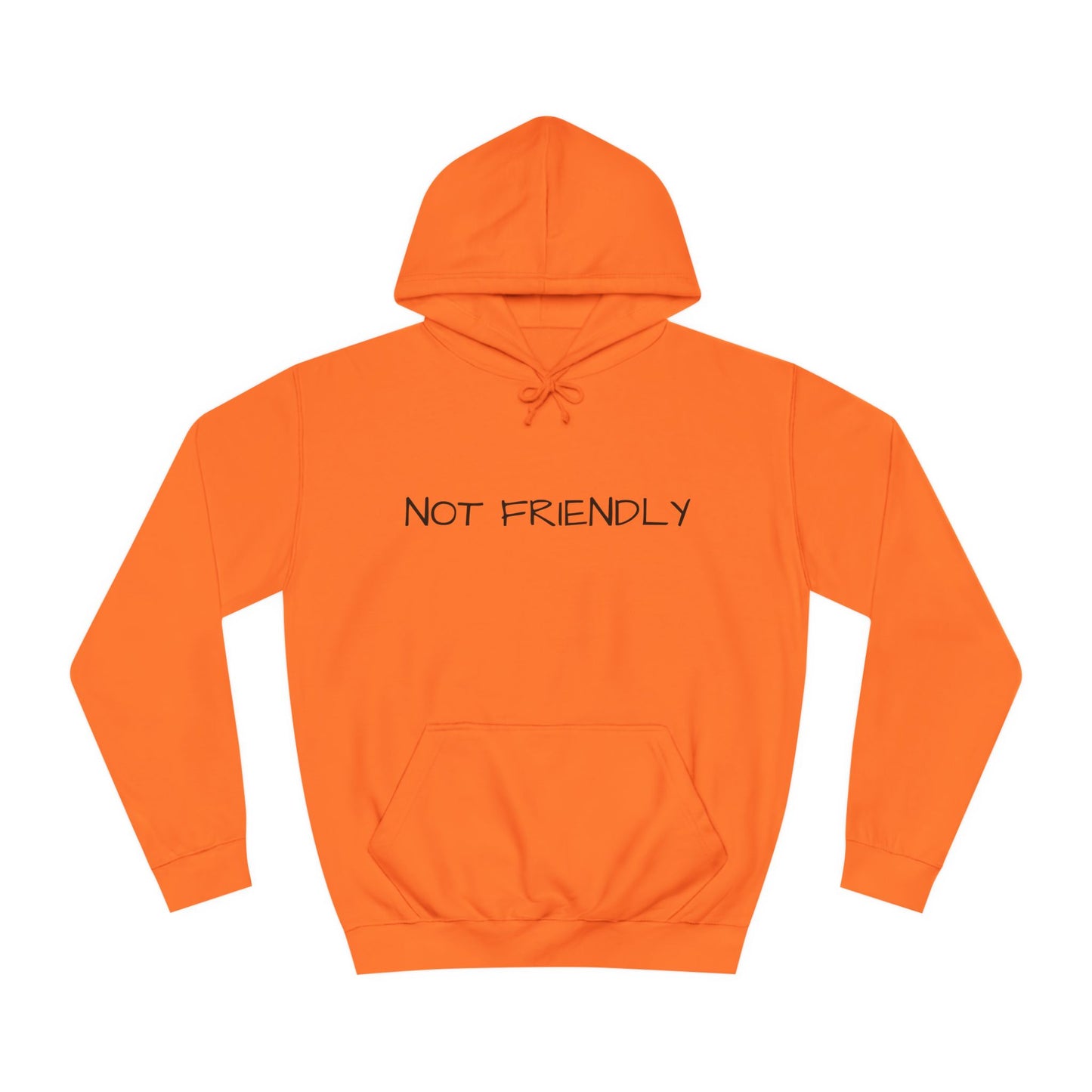 Unisex College Hoodie Not Friendly