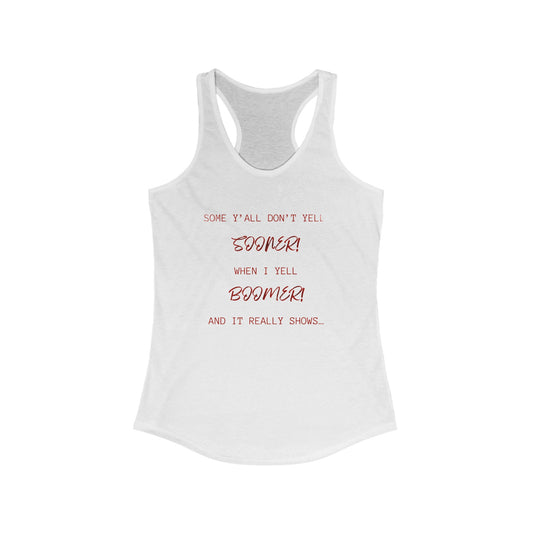 Women's Ideal Racerback Tank Sooners