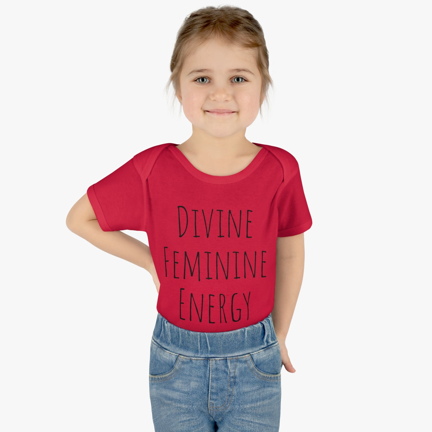 Infant Baby Rib Bodysuit Divine Feminine Energy