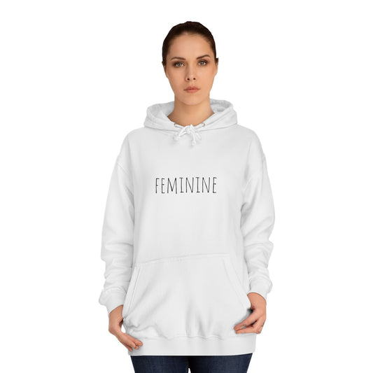 Unisex College Hoodie Feminine