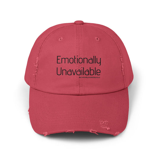 Unisex Distressed Cap Podcast Merch