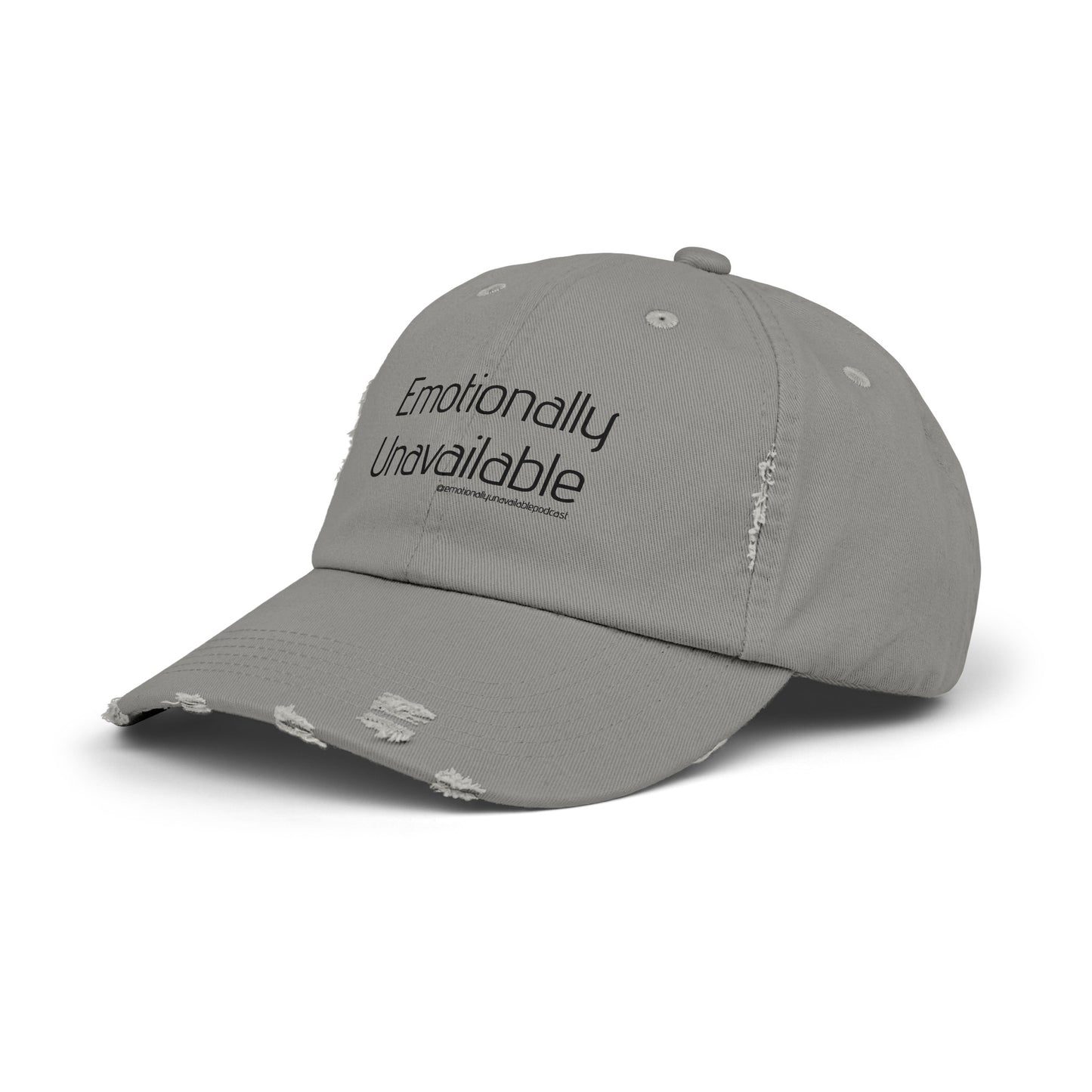 Unisex Distressed Cap Podcast Merch