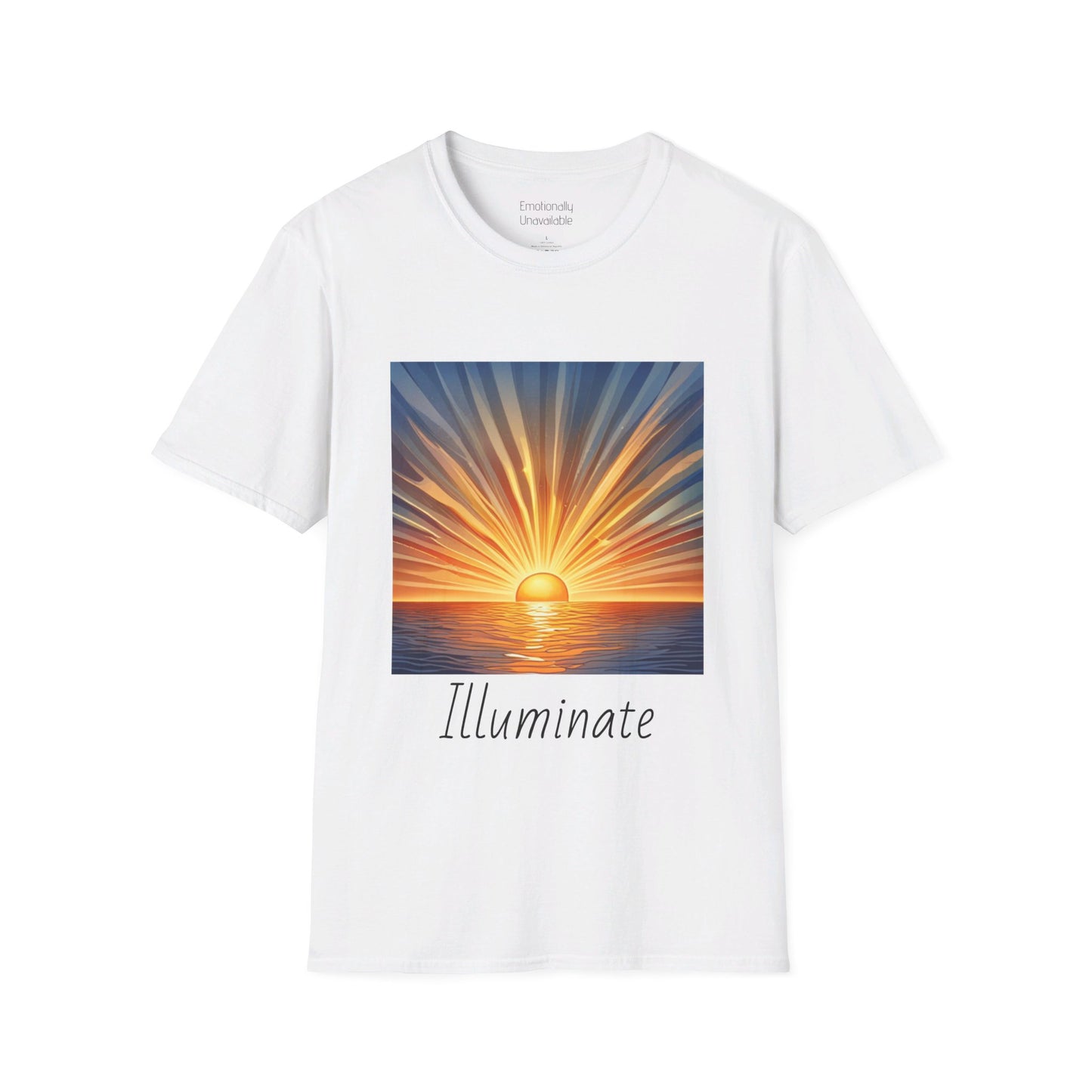 Unisex Softstyle T-Shirt Illuminate PODCAST MERCH: A portion of these proceeds will be given as scholarships for the "Finding Peace" masterclass.