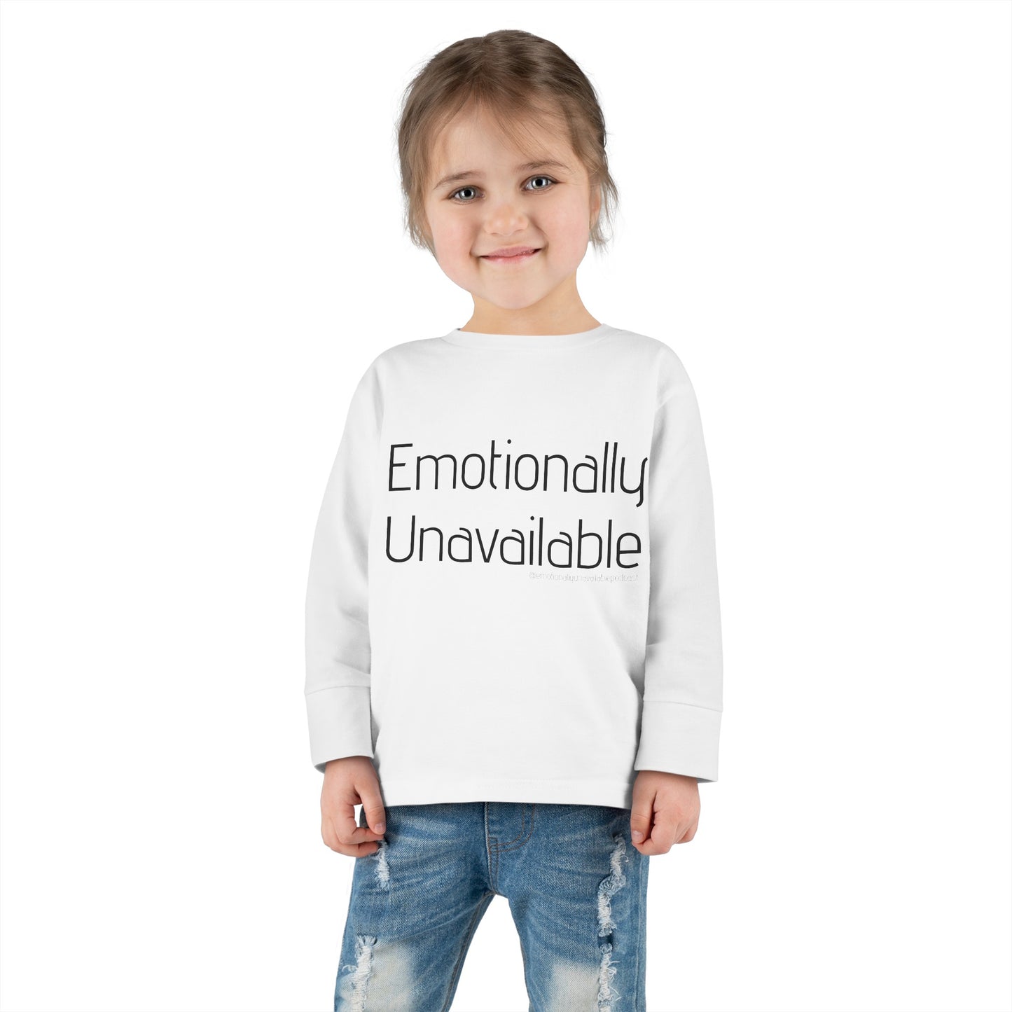 Toddler Long Sleeve Tee Podcast Merch