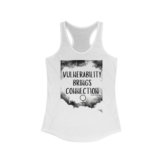 Women's Ideal Racerback Tank PODCAST MERCH: A portion of these proceeds will be given as scholarships for the 'Finding Peace' Masterclass