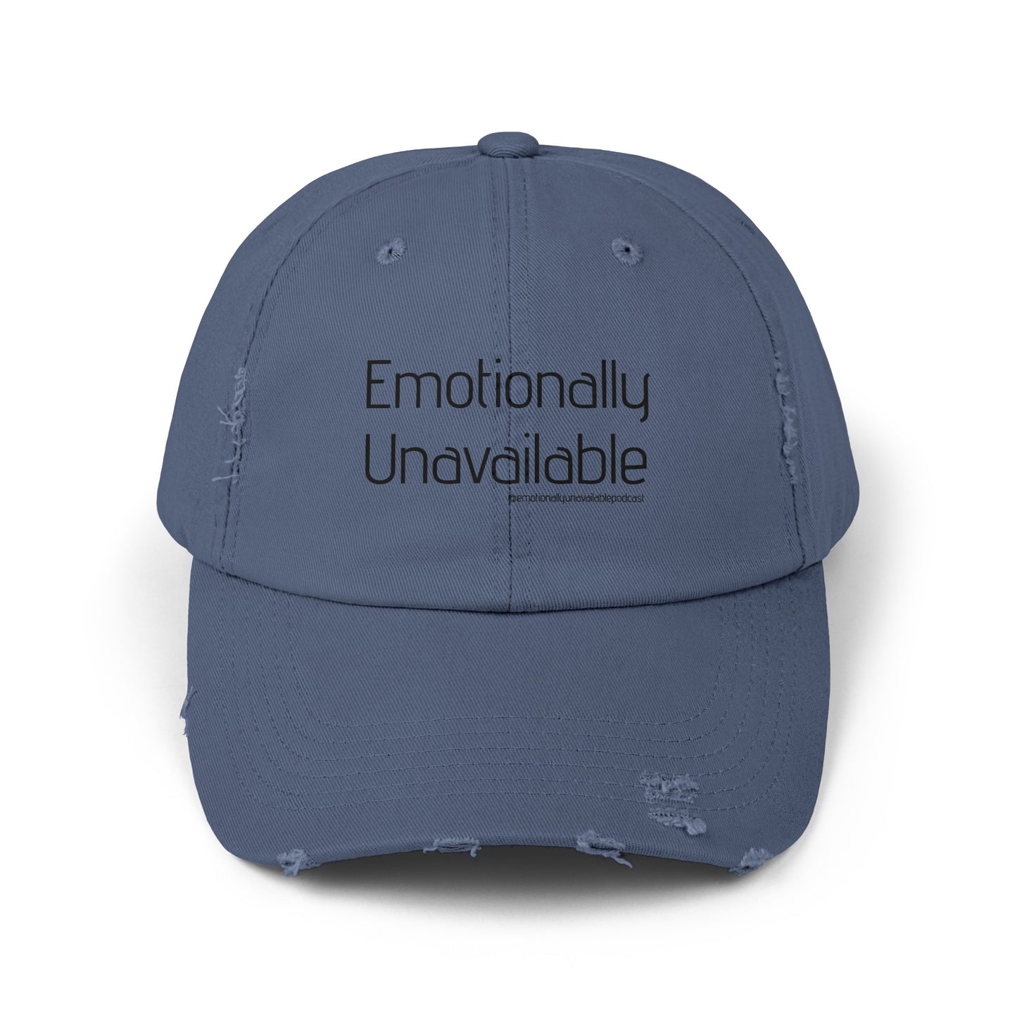 Unisex Distressed Cap Podcast Merch