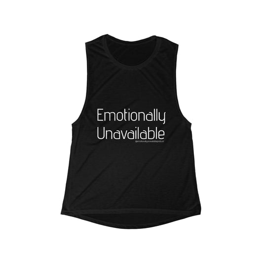 Women's Flowy Scoop Muscle Tank Podcast Merch