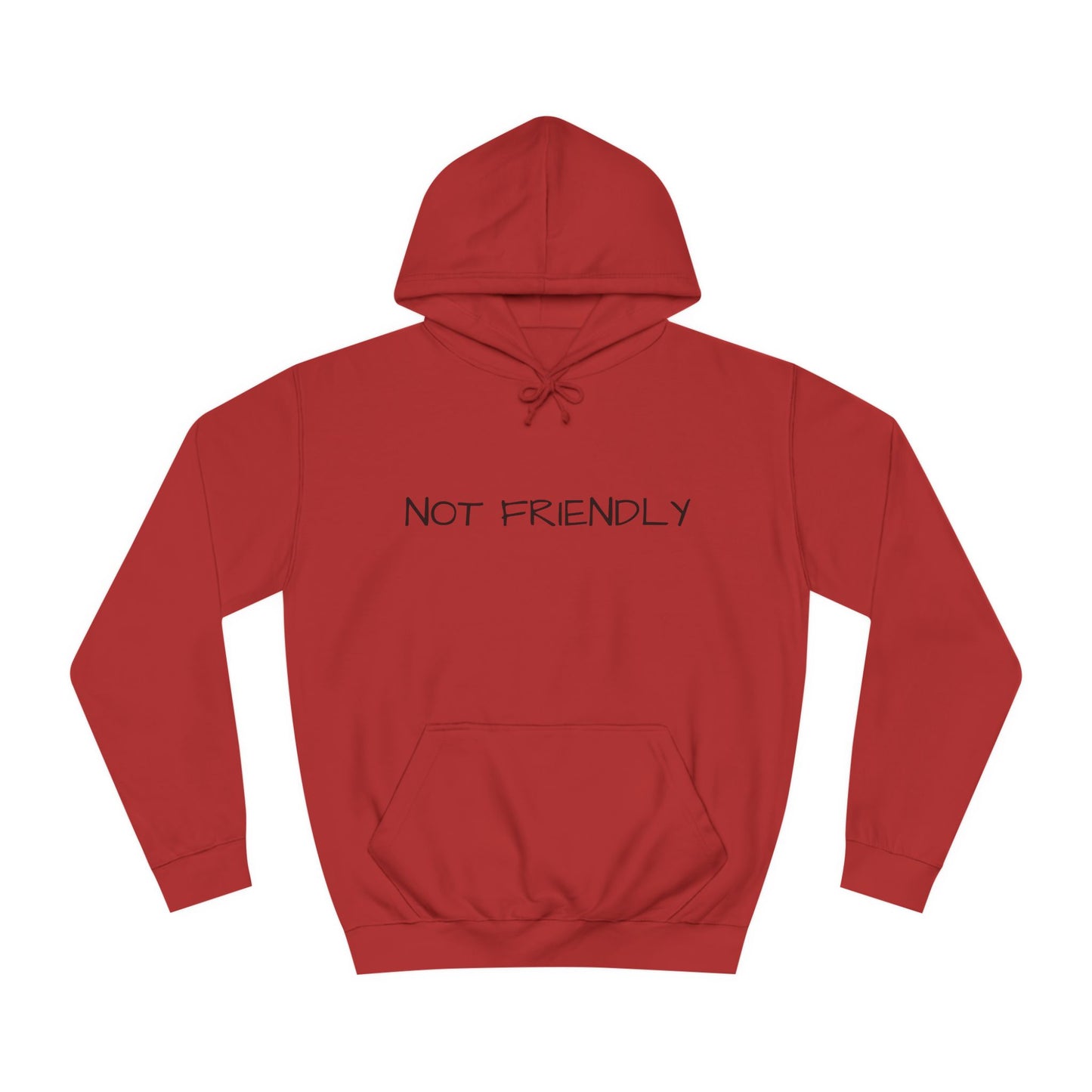 Unisex College Hoodie Not Friendly