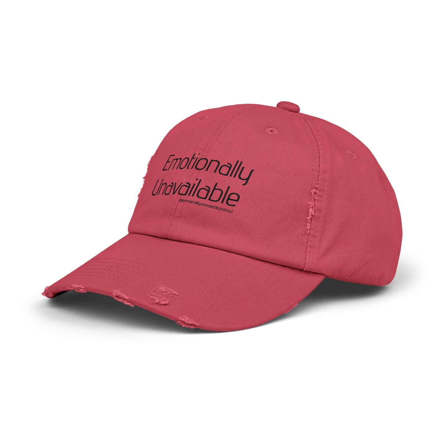 Unisex Distressed Cap Podcast Merch