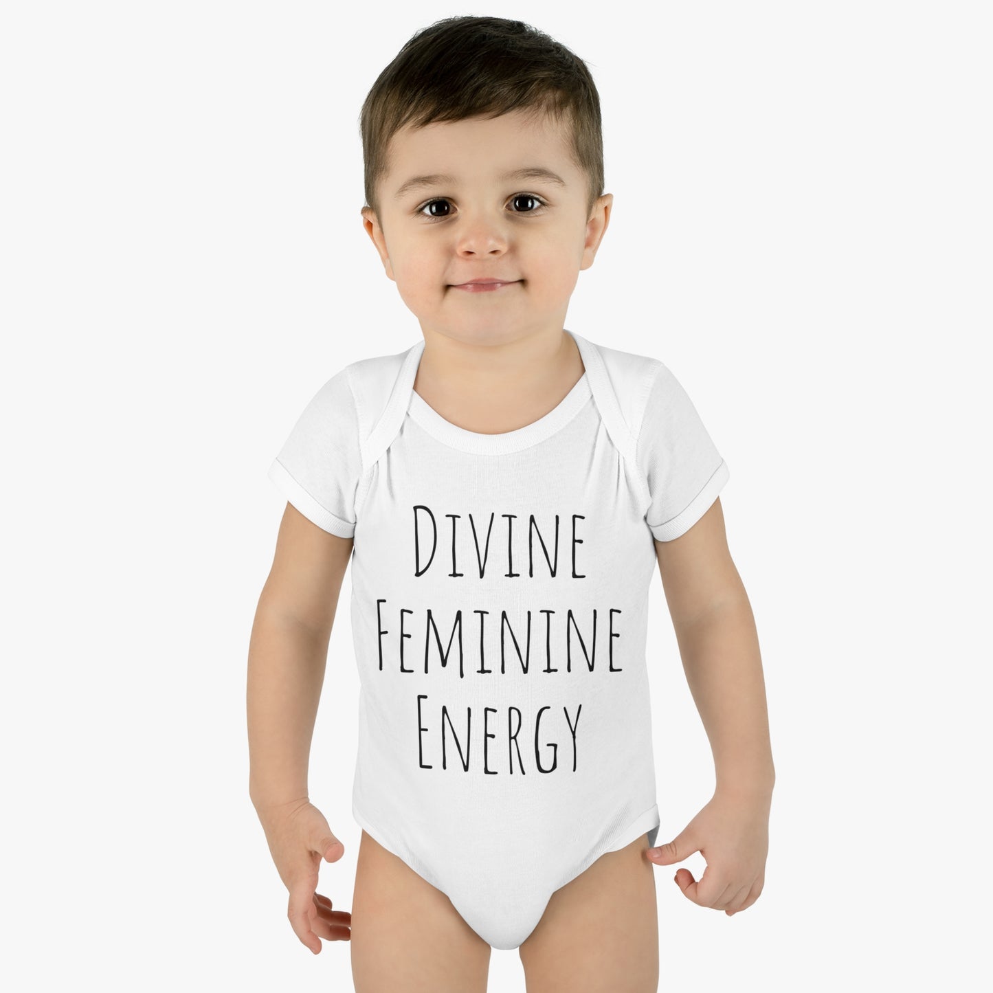 Infant Baby Rib Bodysuit Divine Feminine Energy