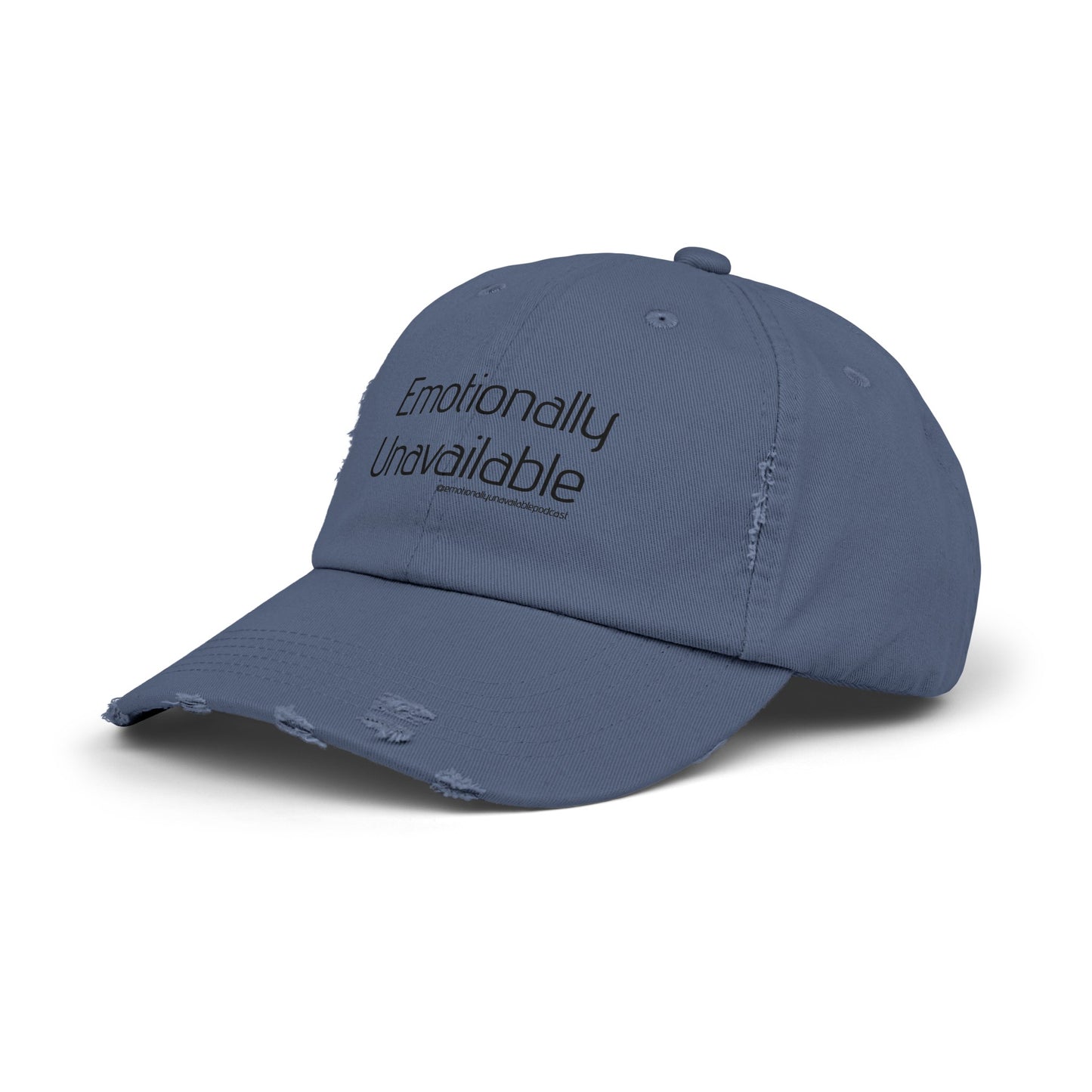 Unisex Distressed Cap Podcast Merch