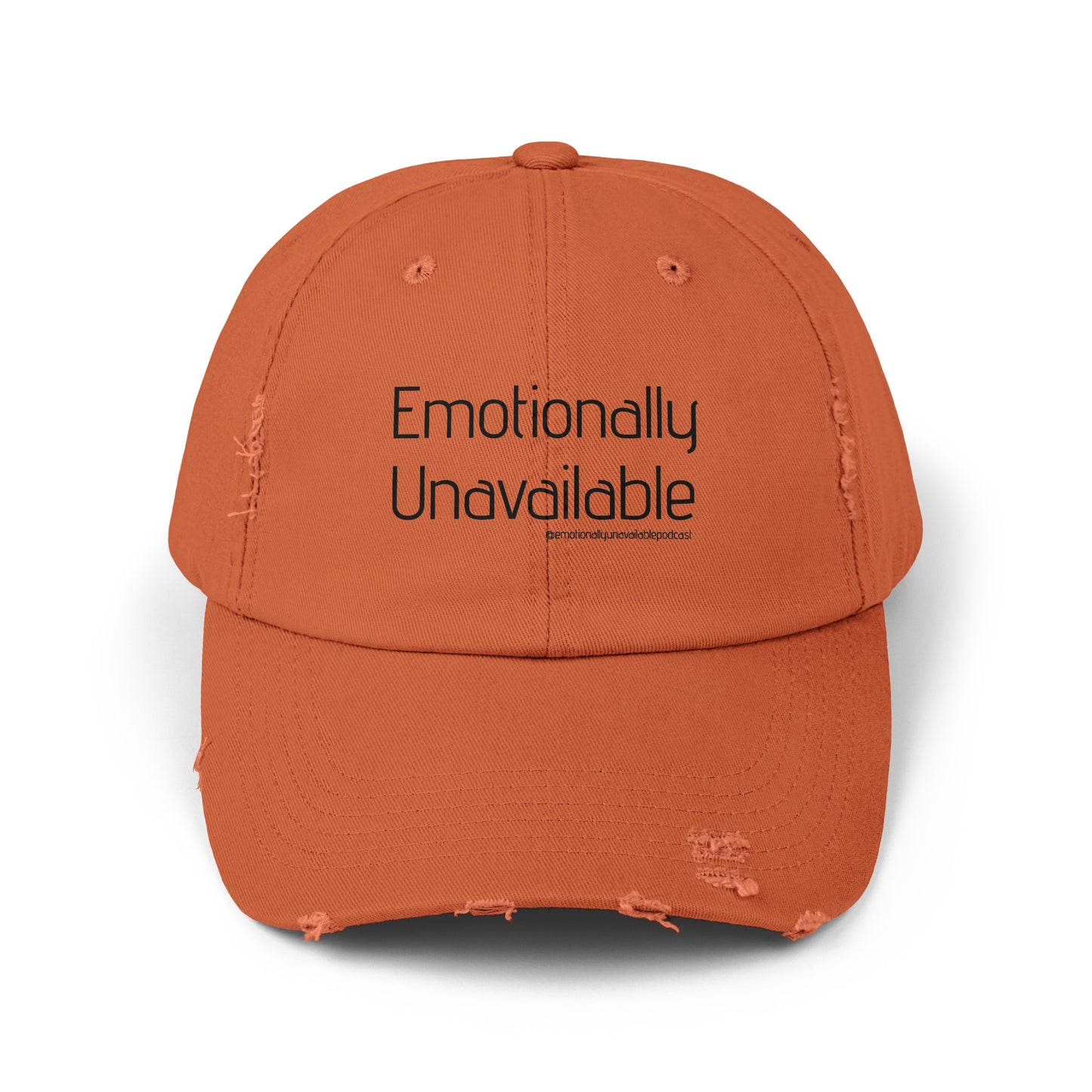 Unisex Distressed Cap Podcast Merch