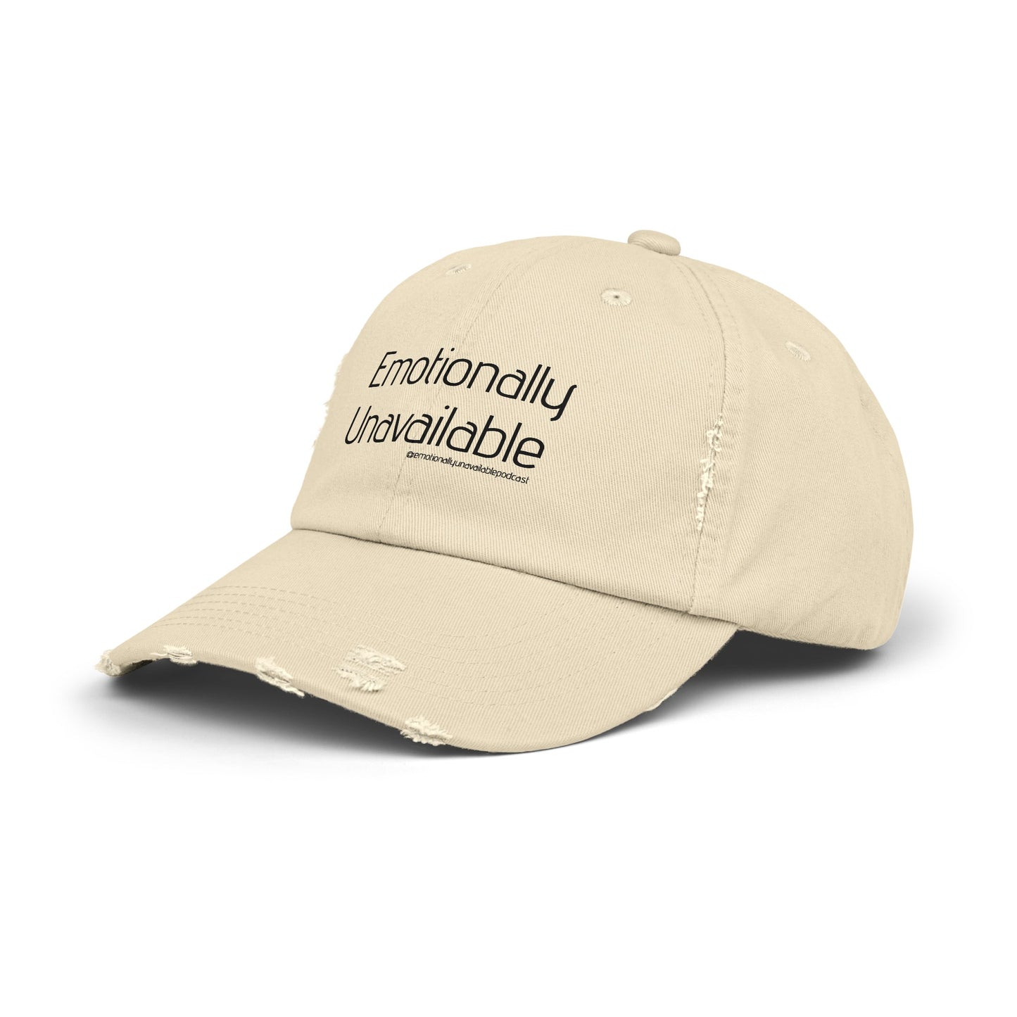 Unisex Distressed Cap Podcast Merch