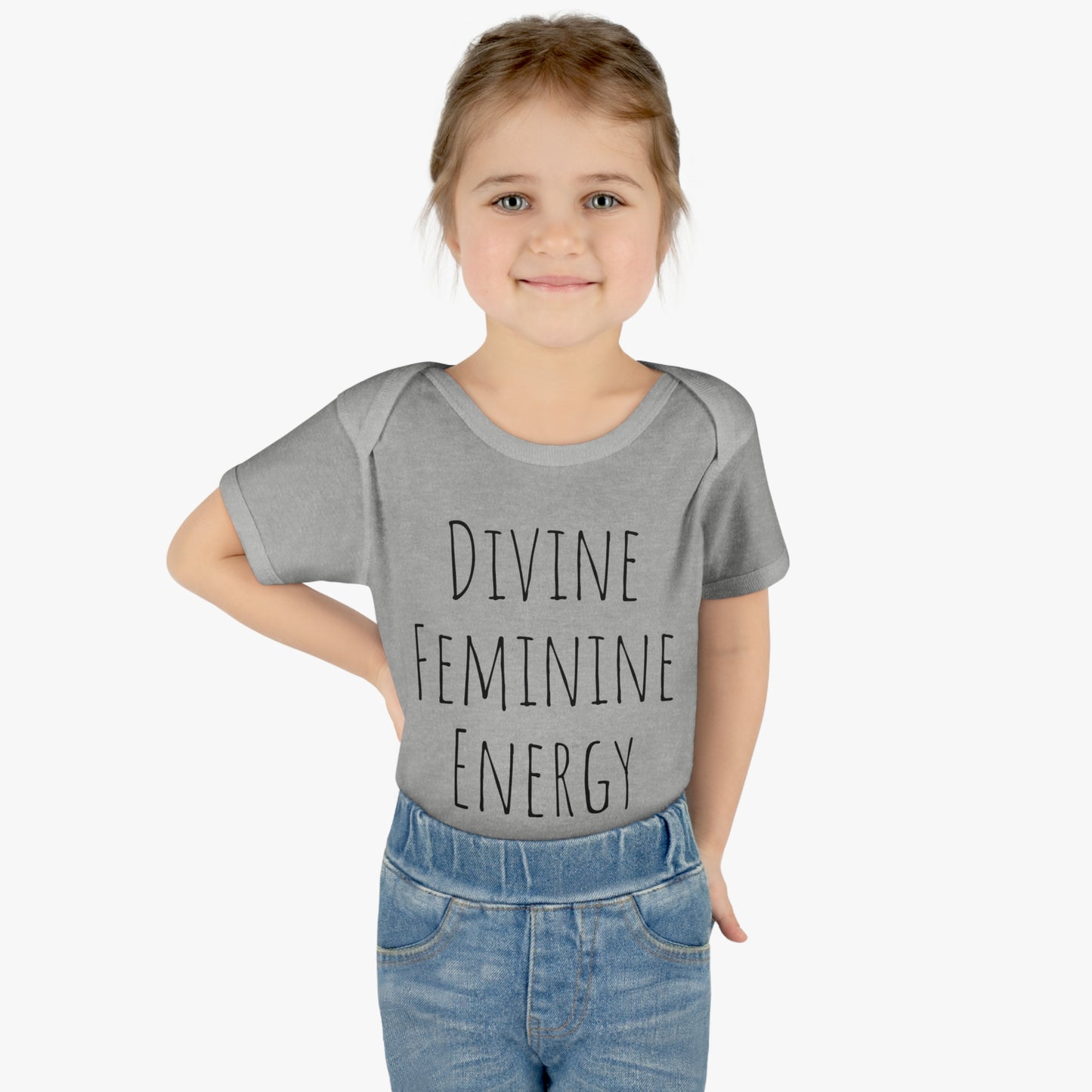 Infant Baby Rib Bodysuit Divine Feminine Energy