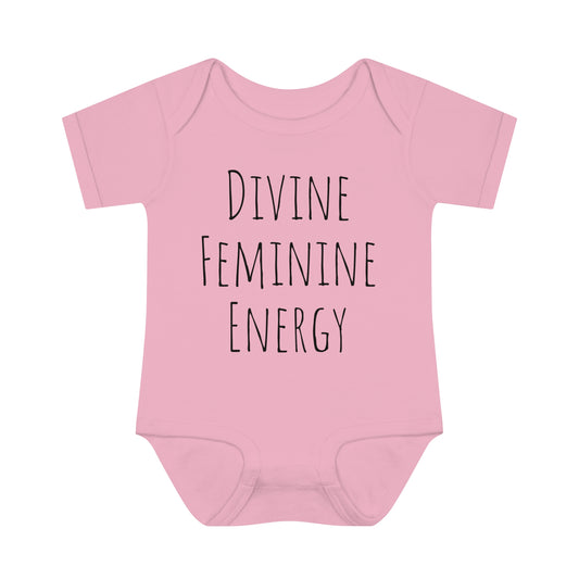 Infant Baby Rib Bodysuit Divine Feminine Energy